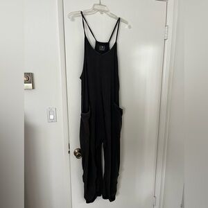 FP Movement Hot Shot Onsie Black Racerback Jumpsuit